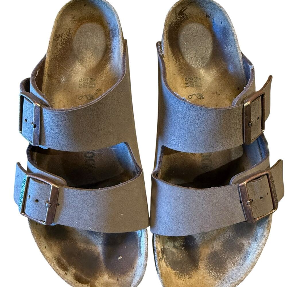 Birkenstock Women’s Size 40 (9-9.5) Taupe Arizona Sandals - Picture 2 of 5
